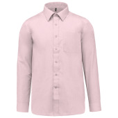 Men's easy-care polycotton poplin shirt Pale Pink XS