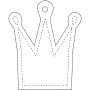 RFX™ H-12 reflecterende TPU hanger met kroon - Wit