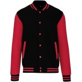 College jacket unisex Black / Red XS