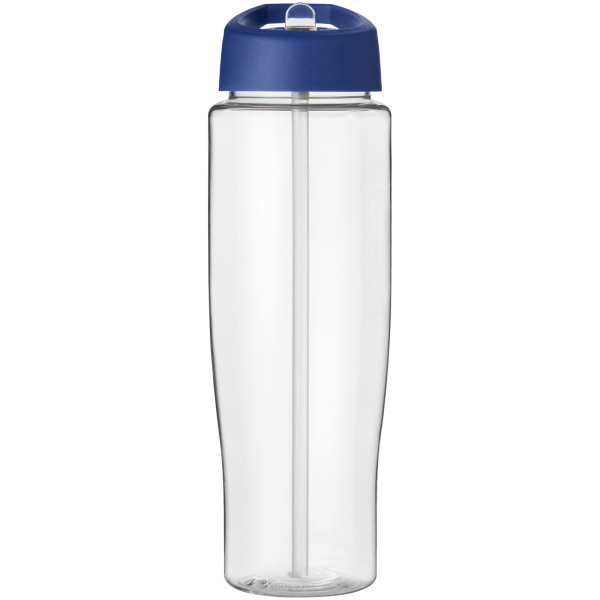 H2O Active® Tempo 700 ml spout lid sport bottle - Transparent/Blue