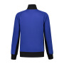 L&S Sweater Cardigan Workwear royal blue/bk XXL