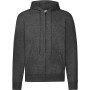 Classic Hooded Sweat Jacket (62-062-0) Dark Heather Grey S