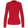 Sport Top ¼ Zip met lange mouwen voor dames Sporty Red S