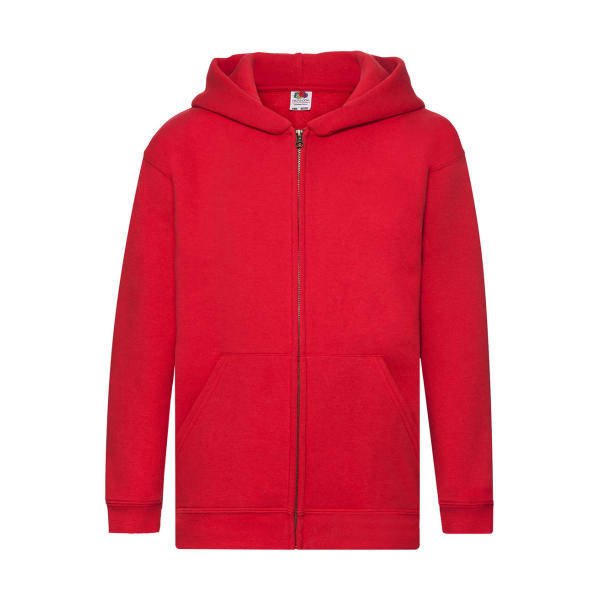 Kids Premium Hooded Sweat Jacket - Red - 116 (5-6)