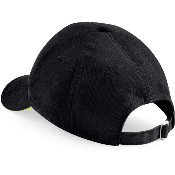 6-Panel-Cap Athleisure Black / Lime Green One Size