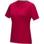 Azurite dames T-shirt met korte mouwen GOTS biologisch textiel - Rood - S