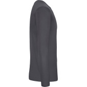#E150 Men's T-shirt long sleeve Dark Grey 3XL