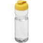H2O Active® Base 650 ml sportfles met flipcapdeksel - Transparant/Geel
