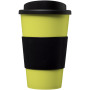 Americano® 350 ml insulated tumbler with grip - Lime/Solid black