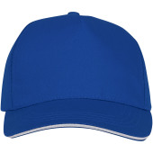 Ceto 5 panel sandwich cap - Blauw