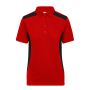 Ladies' Workwear Polo - STRONG - - red/black - 4XL