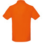 Men's organic polo shirt Orange L
