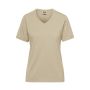 Ladies' BIO Workwear T-Shirt - stone - 4XL