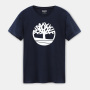 Biologisch T-Shirt Brand Tree Dark Sapphire S