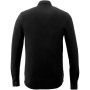 Bigelow long sleeve men's pique shirt - Solid black - XS