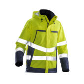 Jobman 1383 Hi-vis lined jacket geel/navy xs
