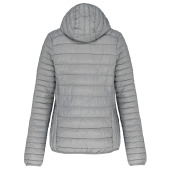 Ladies' lightweight hooded padded jacket Marl Silver XXL
