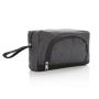 Classic two tone toiletry bag, anthracite, black