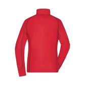 Ladies' Structure Fleece Jacket - red/carbon - XXL