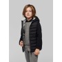 Bodywarmer met capuchon kids Marl Dark Grey 10/12 jaar