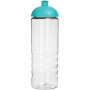 H2O Active® Treble 750 ml sportfles met koepeldeksel - Transparant/Aqua blauw