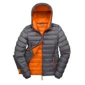 Ladies' Snow Bird Hooded Jacket - Grey/Orange - XS (8)