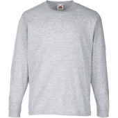 Kids Valueweight Long Sleeve T (61-007-0) Heather Grey 7/8 ans