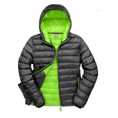 Snow Bird Hooded Jacket - Black/Lime - L