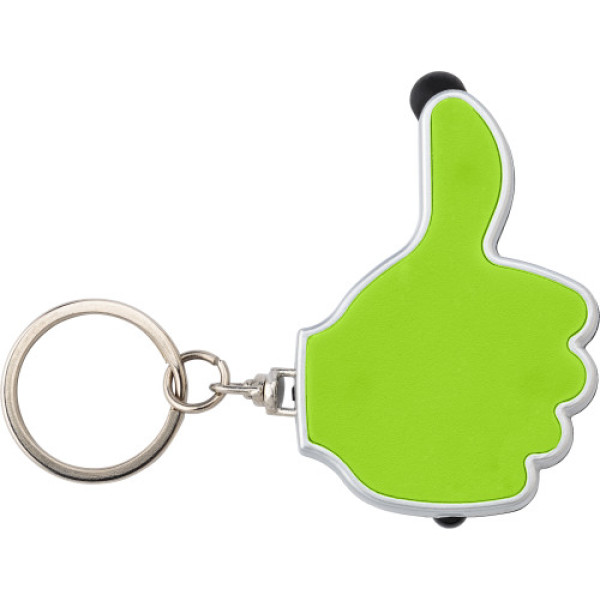 ABS 2-in-1 key holder lime
