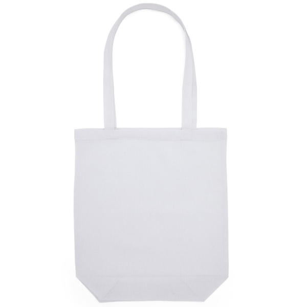 Cotton Bag LH with Gusset - Snowwhite
