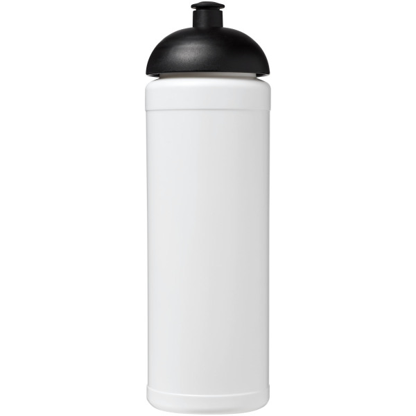 Baseline® Plus grip 750 ml dome lid sport bottle - White/Solid black