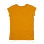 Women's Organic Roll Sleeve T - Mustard - S
