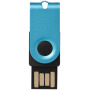 Mini USB stick - Aqua/Zwart - 2GB