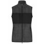 Ladies' Fleece Vest - dark-melange/black - XXL