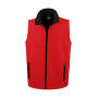 Men's Printable Softshell Bodywarmer - Red/Black - XL