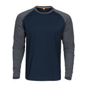 Macone Alex T-shirt L/S Navy/Greymel L