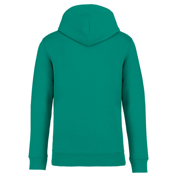 Ecologische uniseks sweater met capuchon Gemstone Green XXS