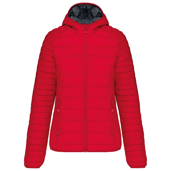 Ladies' lightweight hooded padded jacket Red XL
