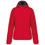 Ladies' lightweight hooded padded jacket Red L