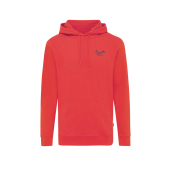 Iqoniq Jasper gerecycled katoen hoodie, luscious red (XXL)