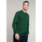 Men's long-sleeved polo shirt Light Sand XL