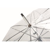 Automatisch te openen paraplu PANORAMIX - transparant, zilver