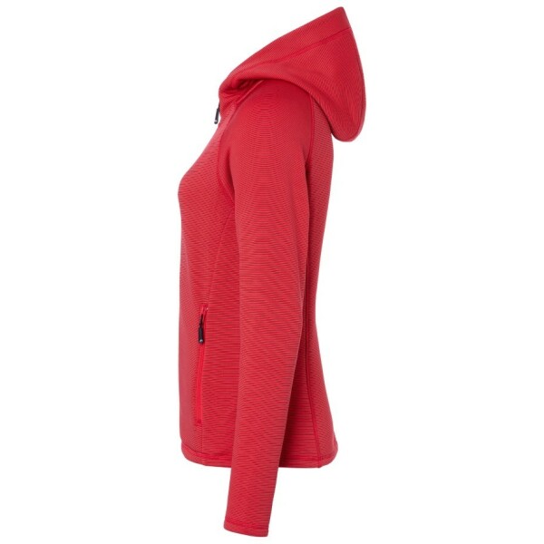 JN785 Ladies' Stretchfleece Jacket rood/carbon XS