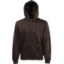Men's Premium Full Zip Hooded Sweatshirt (62-034-0) Chocolate S