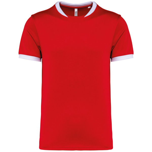 Rugbyshirt met korte mouwen uniseks Sporty Red XS