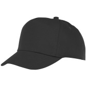 Feniks 5 panel kinder cap - Zwart