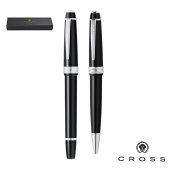 Cross pennenset Bailey Light balpen en rollerbalpen zwarte inkt - zwart