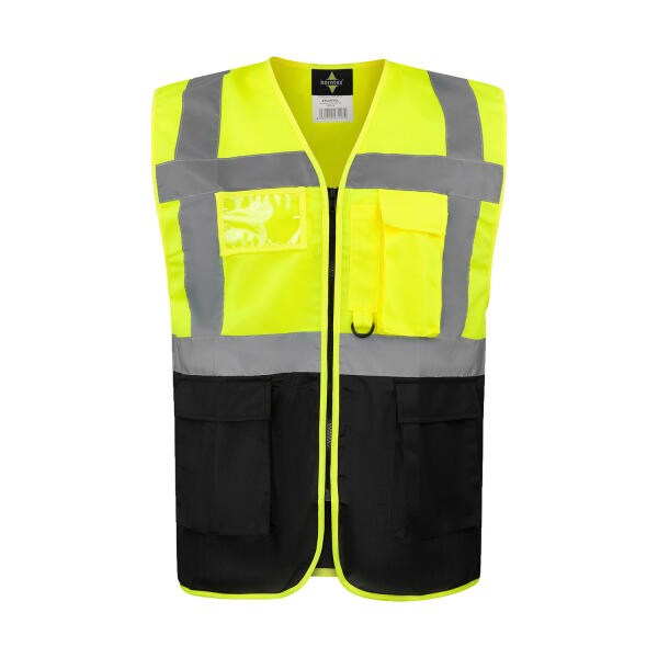Executive Safety Vest "Hamburg" - Yellow/Black - 4XL