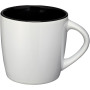 Aztec 340 ml ceramic mug - White/Solid black