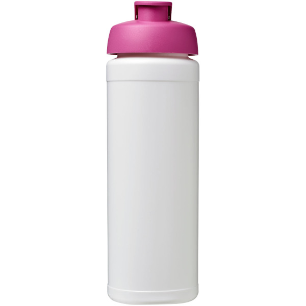 Baseline® Plus grip 750 ml flip lid sport bottle - White/Pink